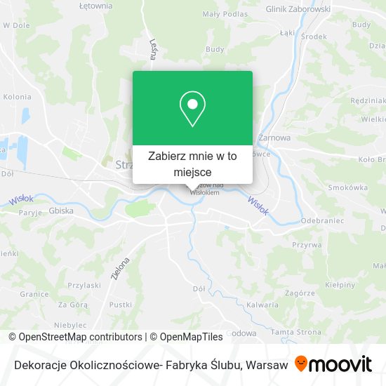 Mapa Dekoracje Okolicznościowe- Fabryka Ślubu