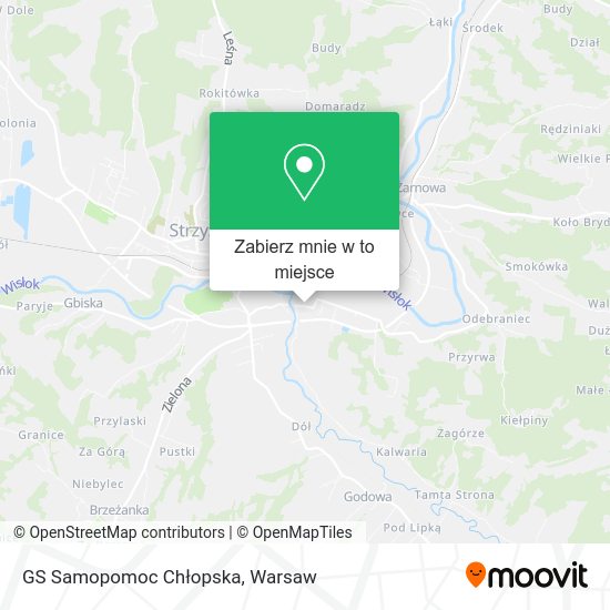 Mapa GS Samopomoc Chłopska