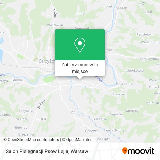 Mapa Salon Pielęgnacji Psów Lejla