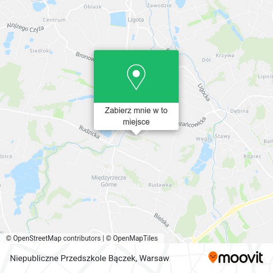 Mapa Niepubliczne Przedszkole Bączek