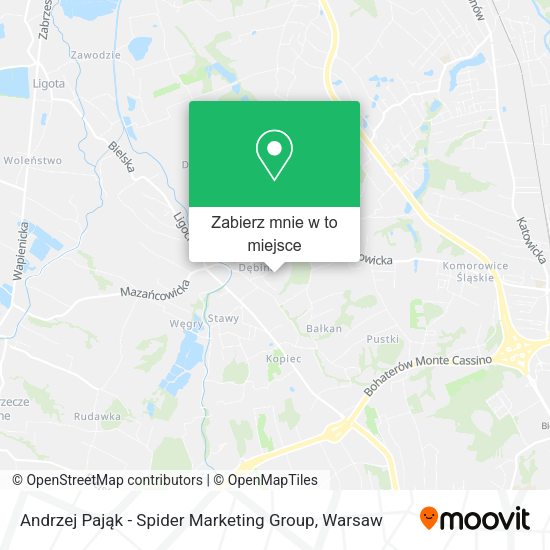 Mapa Andrzej Pająk - Spider Marketing Group