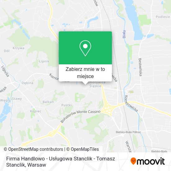 Mapa Firma Handlowo - Usługowa Stanclik - Tomasz Stanclik