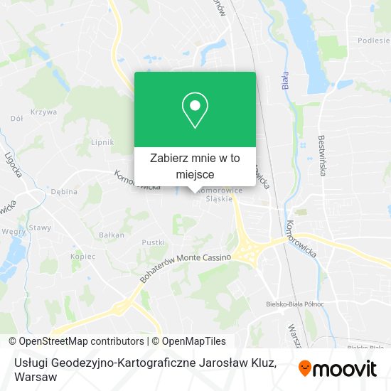 Mapa Usługi Geodezyjno-Kartograficzne Jarosław Kluz