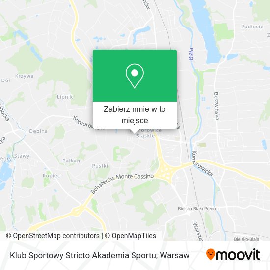 Mapa Klub Sportowy Stricto Akademia Sportu