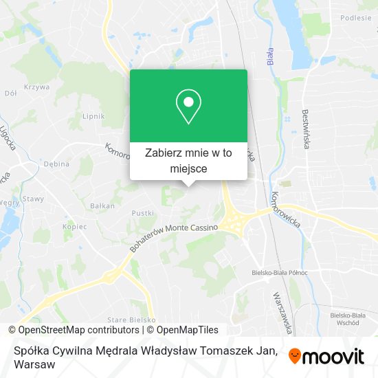 Mapa Spółka Cywilna Mędrala Władysław Tomaszek Jan