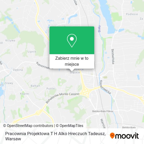 Mapa Pracownia Projektowa T H Alko Hreczuch Tadeusz