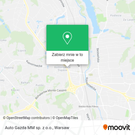 Mapa Auto Gazda MM sp. z o.o.