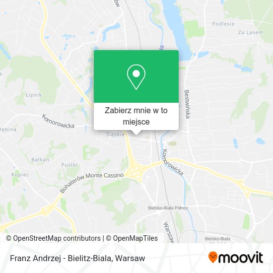 Mapa Franz Andrzej - Bielitz-Biala