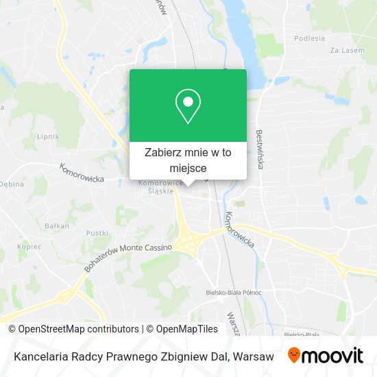 Mapa Kancelaria Radcy Prawnego Zbigniew Dal