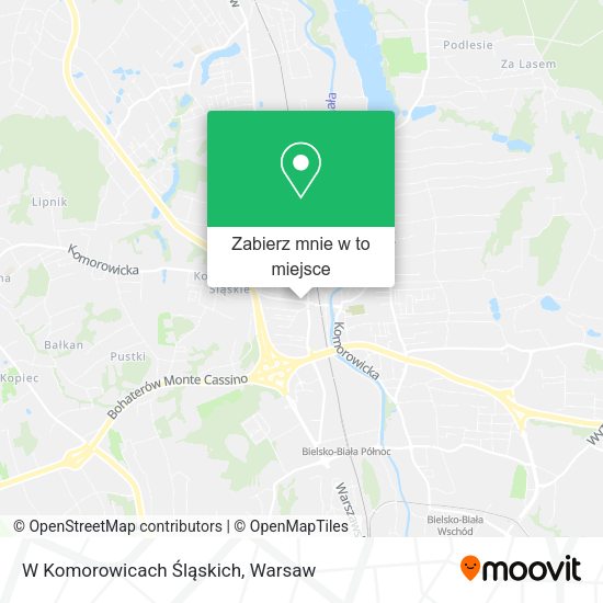 Mapa W Komorowicach Śląskich