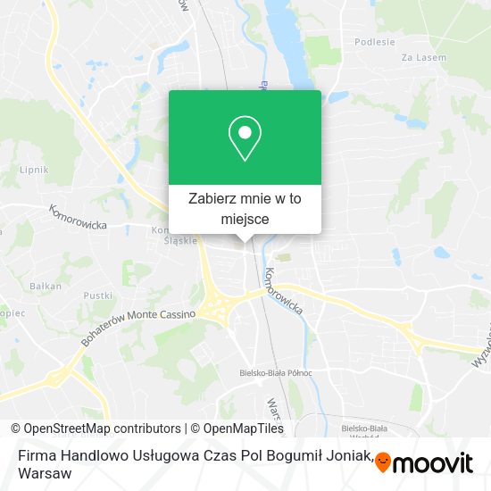 Mapa Firma Handlowo Usługowa Czas Pol Bogumił Joniak