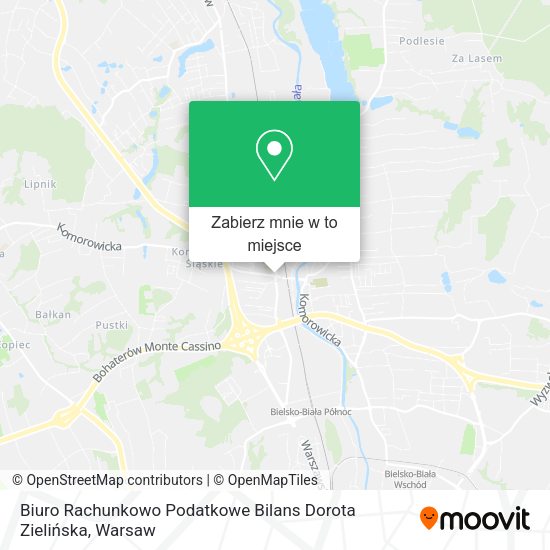 Mapa Biuro Rachunkowo Podatkowe Bilans Dorota Zielińska