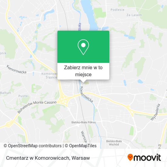 Mapa Cmentarz w Komorowicach