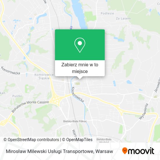 Mapa Mirosław Milewski Usługi Transportowe