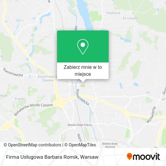 Mapa Firma Usługowa Barbara Romik