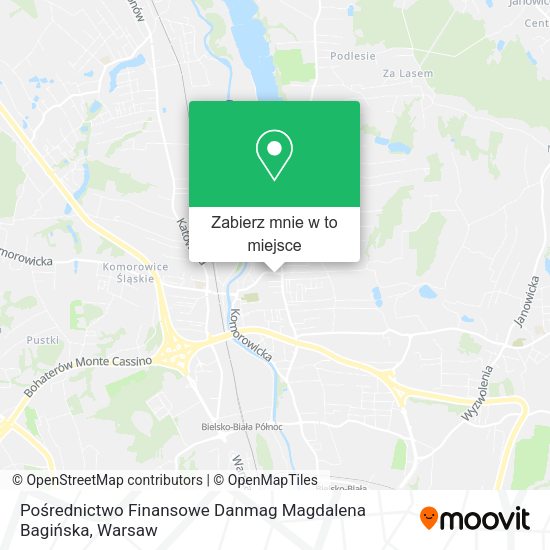 Mapa Pośrednictwo Finansowe Danmag Magdalena Bagińska