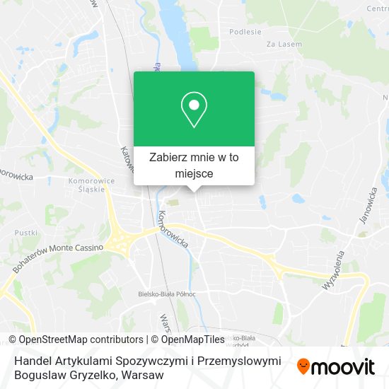 Mapa Handel Artykulami Spozywczymi i Przemyslowymi Boguslaw Gryzelko