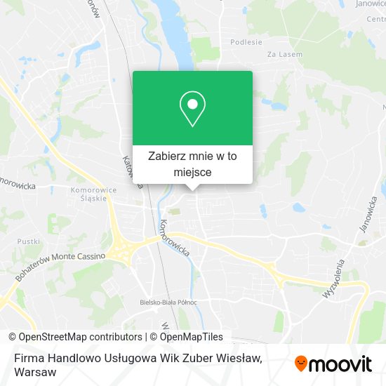 Mapa Firma Handlowo Usługowa Wik Zuber Wiesław