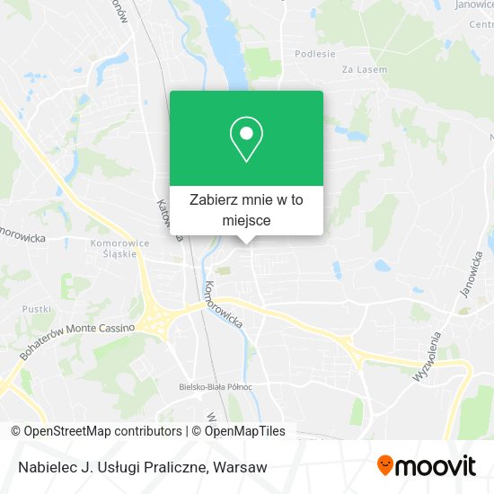 Mapa Nabielec J. Usługi Praliczne