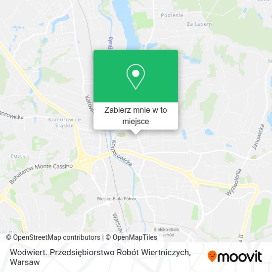 Mapa Wodwiert. Przedsiębiorstwo Robót Wiertniczych