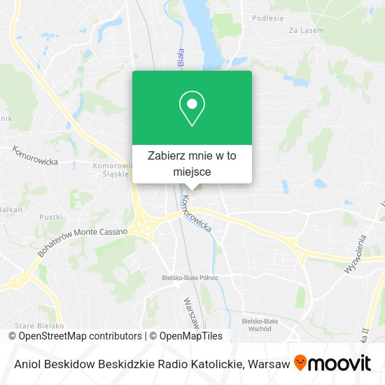 Mapa Aniol Beskidow Beskidzkie Radio Katolickie