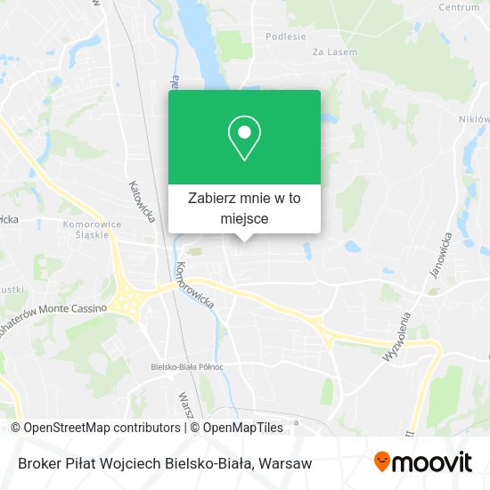 Mapa Broker Piłat Wojciech Bielsko-Biała