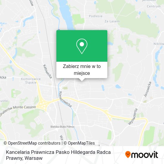 Mapa Kancelaria Prawnicza Pasko Hildegarda Radca Prawny