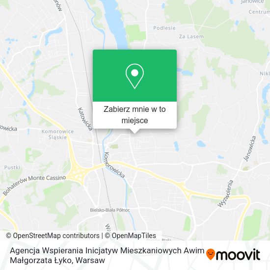 Mapa Agencja Wspierania Inicjatyw Mieszkaniowych Awim Małgorzata Łyko