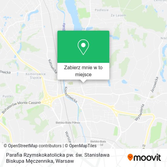 Mapa Parafia Rzymskokatolicka pw. św. Stanisława Biskupa Męczennika