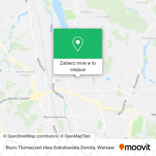 Mapa Biuro Tłumaczeń Idea Sokołowska Dorota