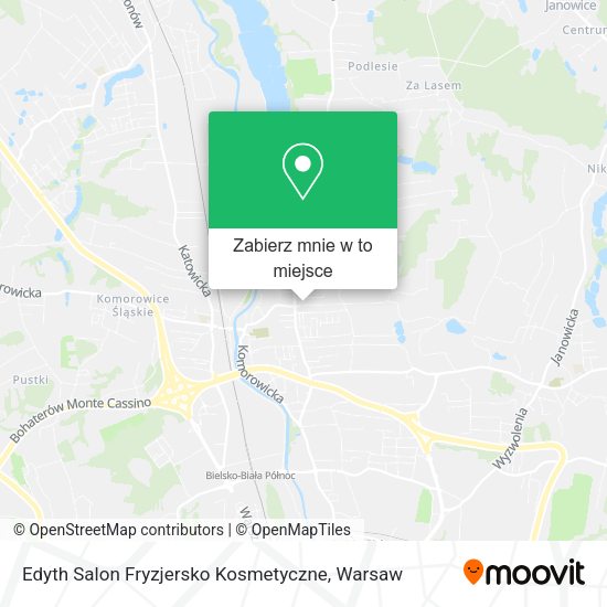 Mapa Edyth Salon Fryzjersko Kosmetyczne