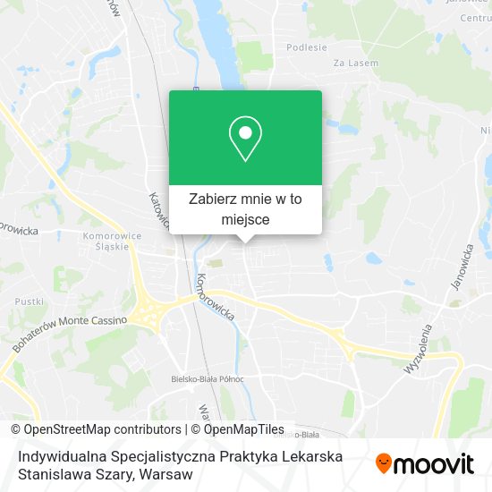 Mapa Indywidualna Specjalistyczna Praktyka Lekarska Stanislawa Szary