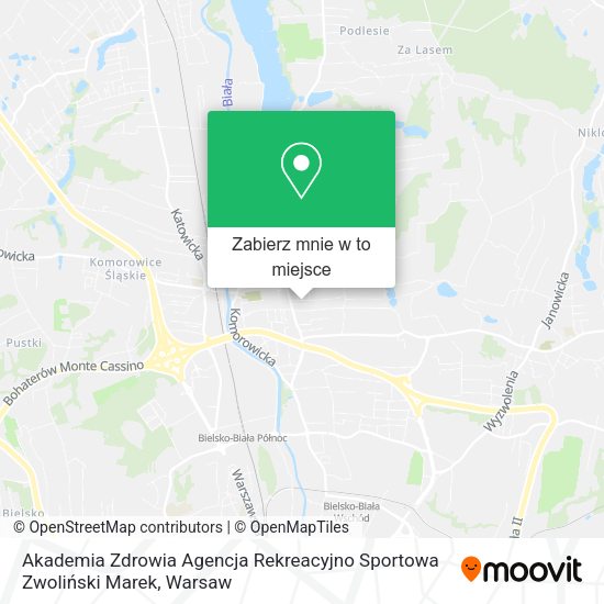 Mapa Akademia Zdrowia Agencja Rekreacyjno Sportowa Zwoliński Marek