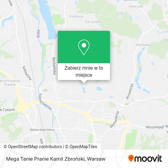 Mapa Mega Tanie Pranie Kamil Zbroński