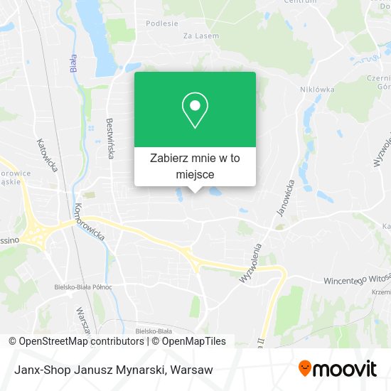 Mapa Janx-Shop Janusz Mynarski