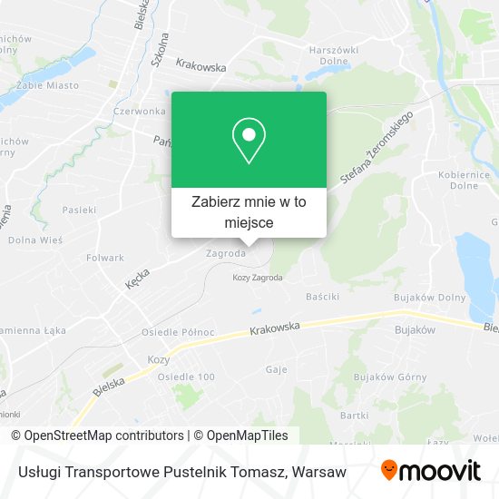 Mapa Usługi Transportowe Pustelnik Tomasz