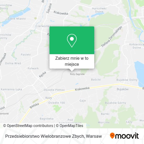 Mapa Przedsiebiorstwo Wielobranzowe Zbych