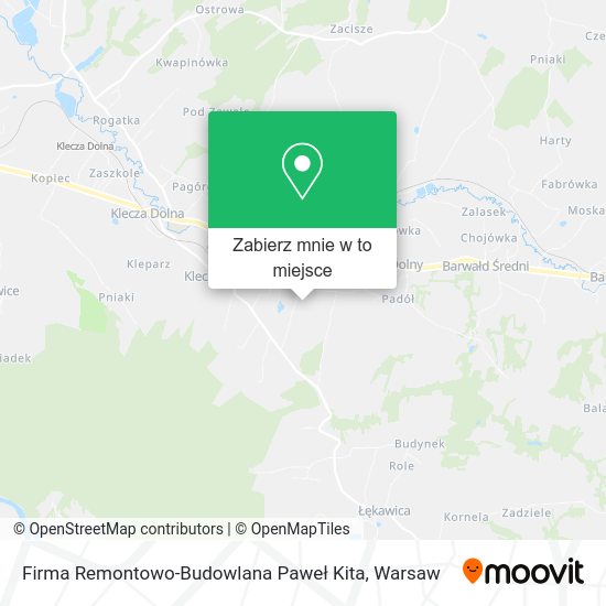 Mapa Firma Remontowo-Budowlana Paweł Kita