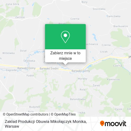 Mapa Zakład Produkcji Obuwia Mikołajczyk Monika