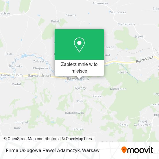 Mapa Firma Usługowa Paweł Adamczyk