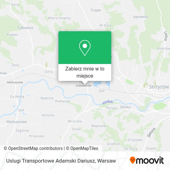 Mapa Uslugi Transportowe Adamski Dariusz