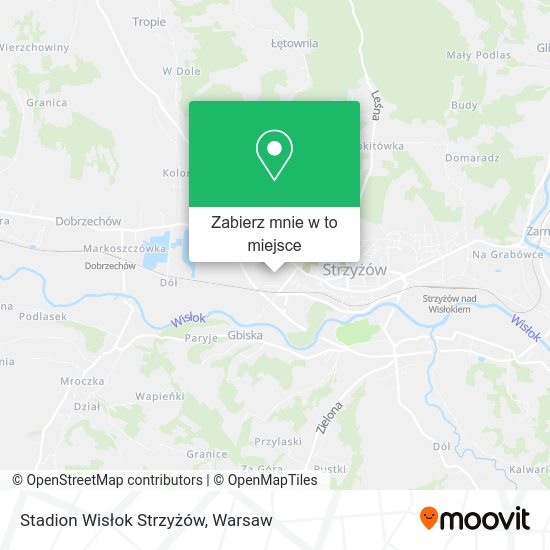 Mapa Stadion Wisłok Strzyżów