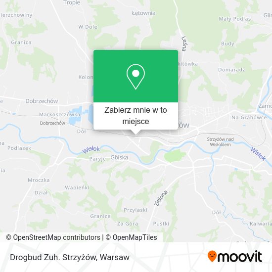 Mapa Drogbud Zuh. Strzyżów