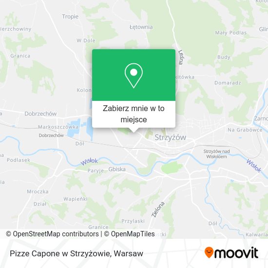 Mapa Pizze Capone w Strzyżowie