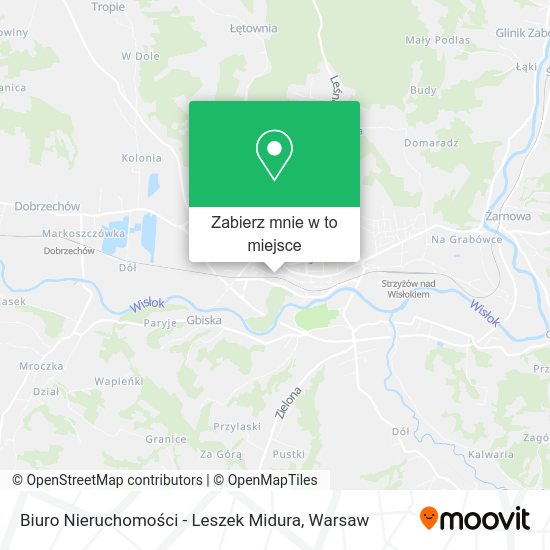 Mapa Biuro Nieruchomości - Leszek Midura