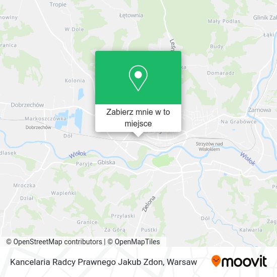 Mapa Kancelaria Radcy Prawnego Jakub Zdon