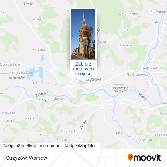 Mapa Strzyżów