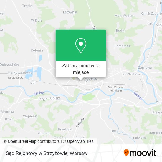 Mapa Sąd Rejonowy w Strzyżowie