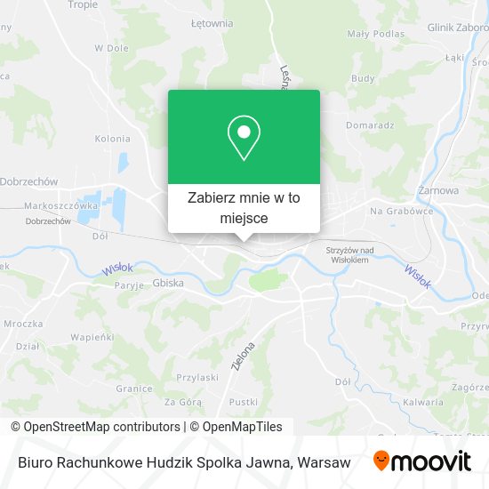 Mapa Biuro Rachunkowe Hudzik Spolka Jawna