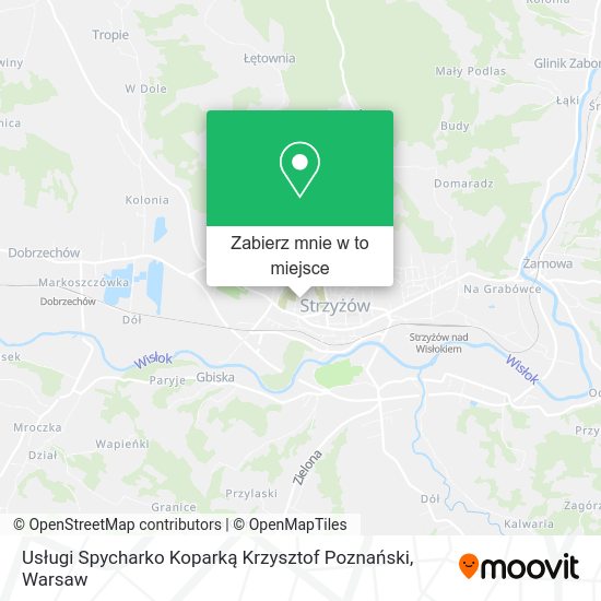 Mapa Usługi Spycharko Koparką Krzysztof Poznański